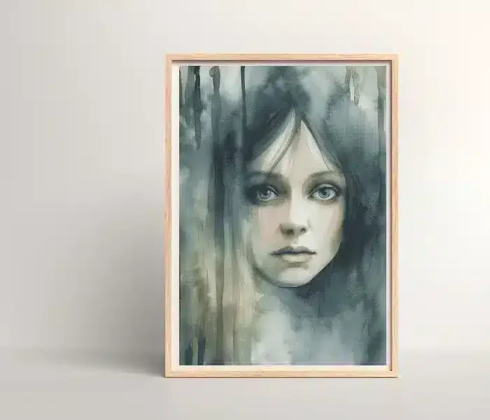 hazy gaze print Giclรฉe Art Printed art