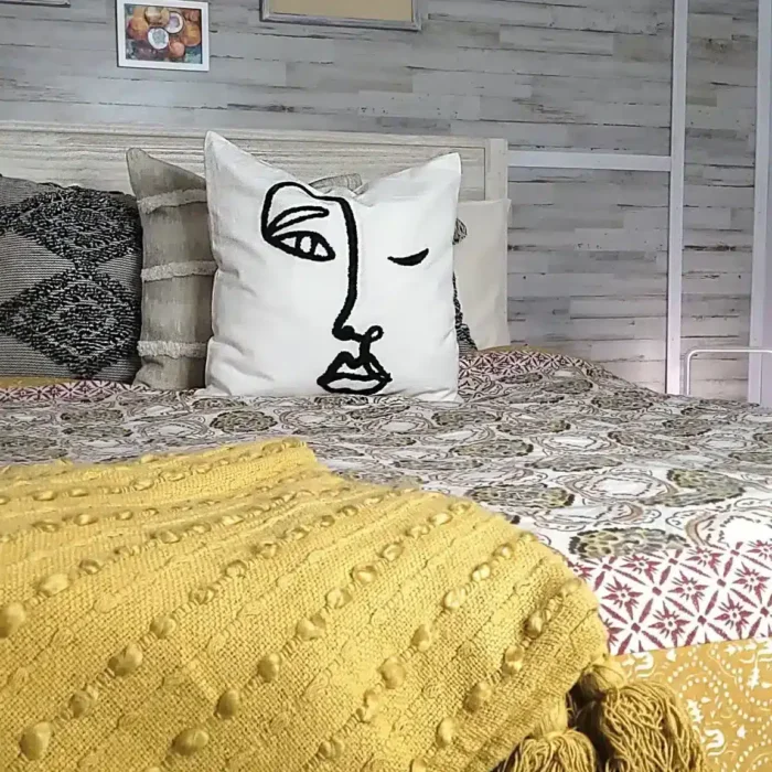 I am Woman Pillow covers Womxn Embroidered Pillow Cover