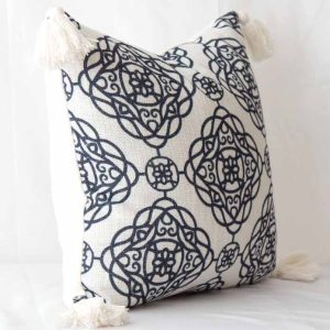 Vintage Turkish Pillow Cover with Tassels-1