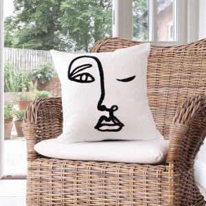 Womxn Embroidered Pillow Cover