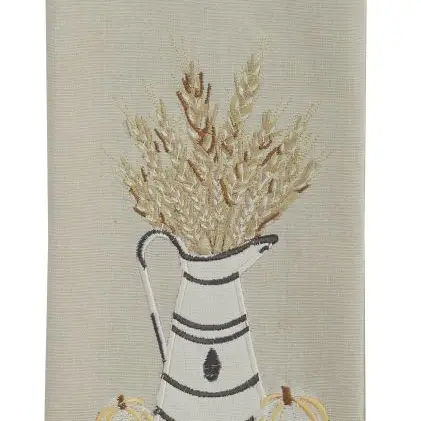 embroidered dish towel