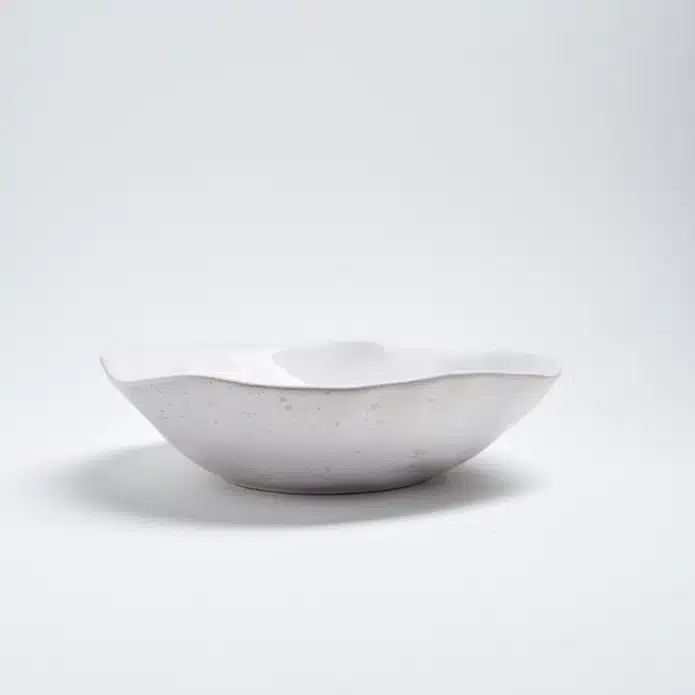 Ceramic Pasta Plate organic Shape - Egg Back Home 3 handmade pasta plate