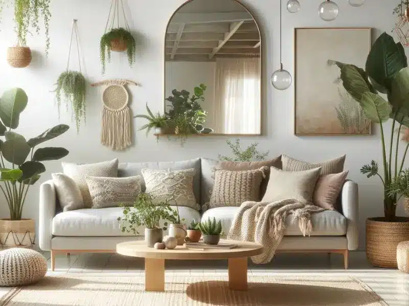 minimalist boho decor living room