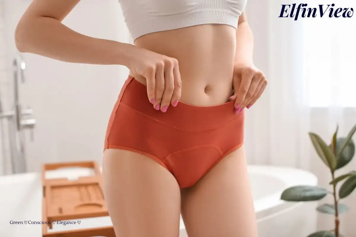 What is Period Underwear and How Does It Work? 1 woman front facing to show off the structure of period underwear while it is on the body