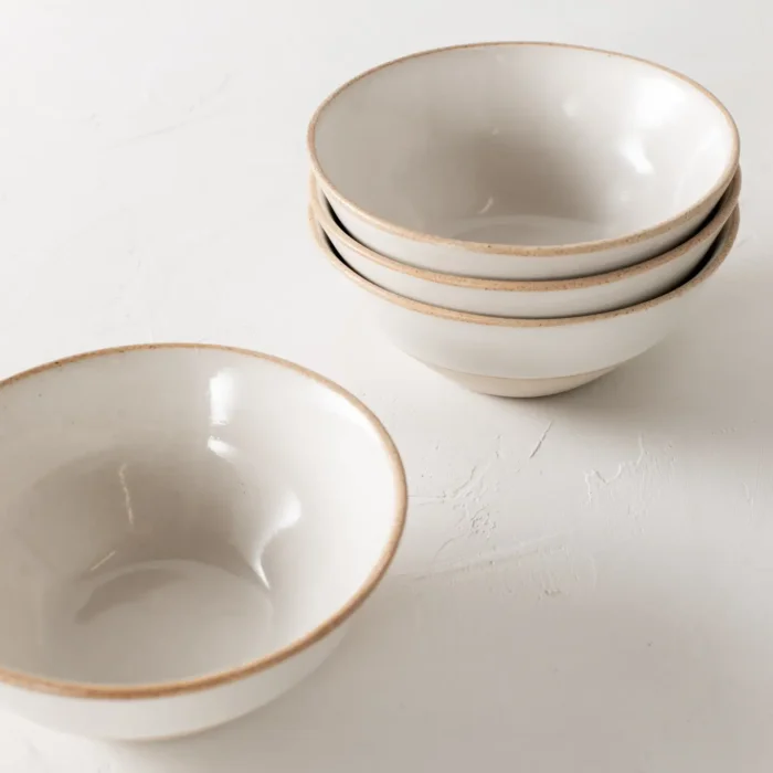 minimal Stoneware bowl Set of Four Minimal Stoneware Bowls