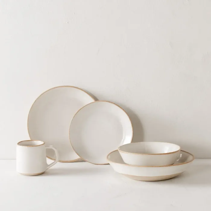 Minimal Dinnerware Collection with Stoneware Mug