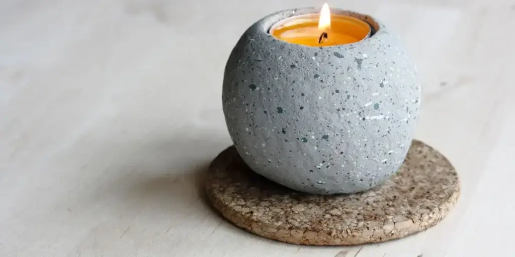 Candle Safety Tips for Your Home: Essential Guide for 2024 4 Candle Safety Tips: candle on a candle holder