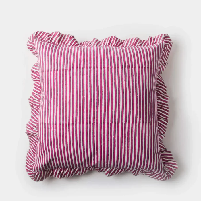 Candystripe Pillow Cover front view Candystripe Pillow Cover