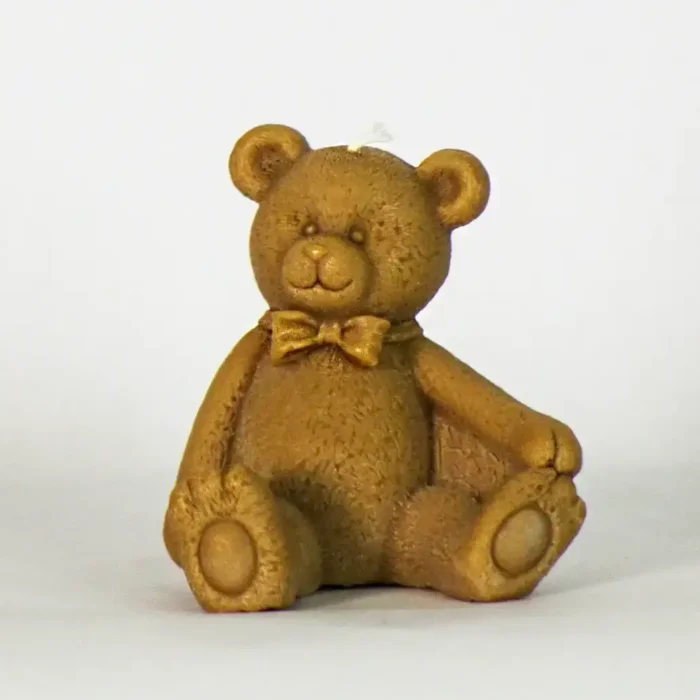 TEDDY BEAR SOY WAX CANDLES TEDDY BEAR SOY WAX CANDLES on white background