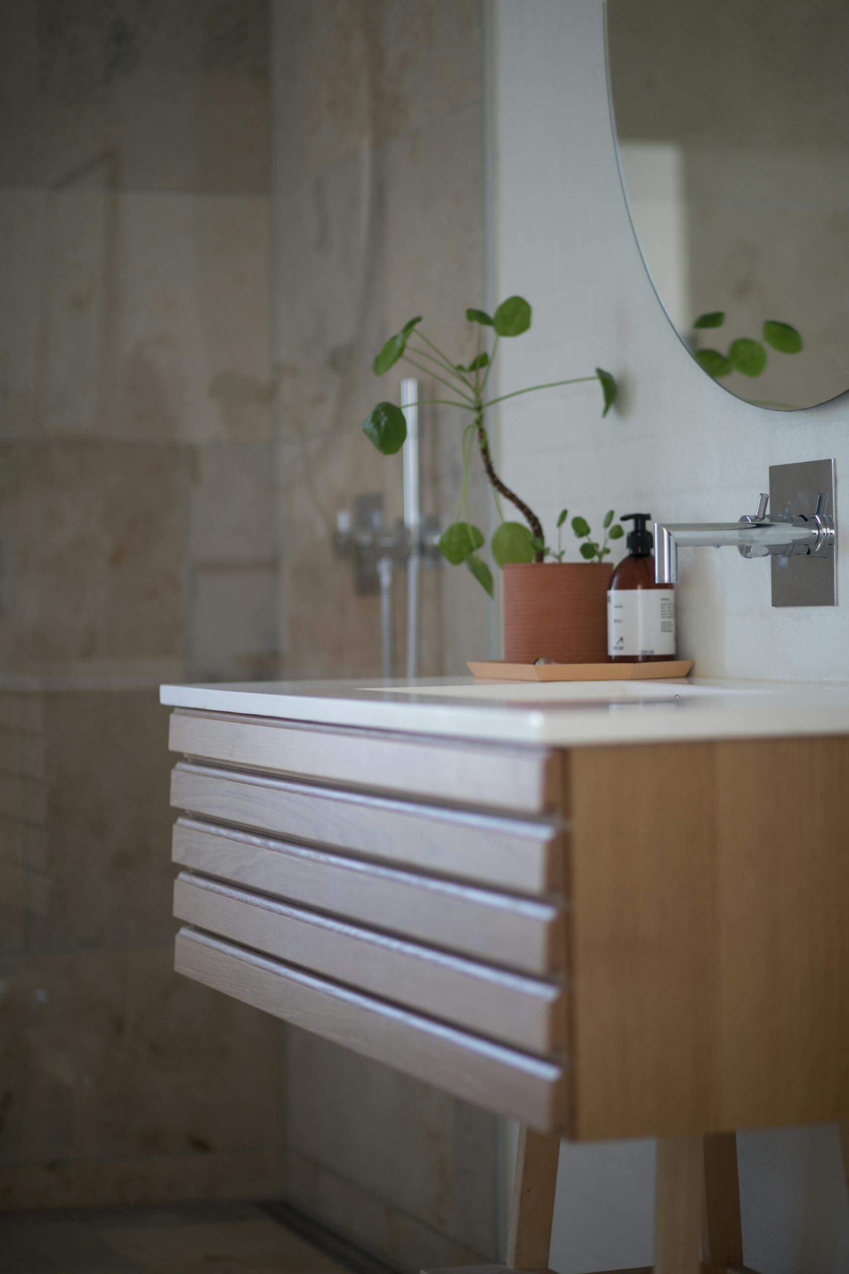 How to Keep Your Bathroom Clean and Mold-Free Without Harsh Chemicals. 1 Green Leafed Plant On Brown Pot. Keep Your Bathroom Clean and Mold-Free