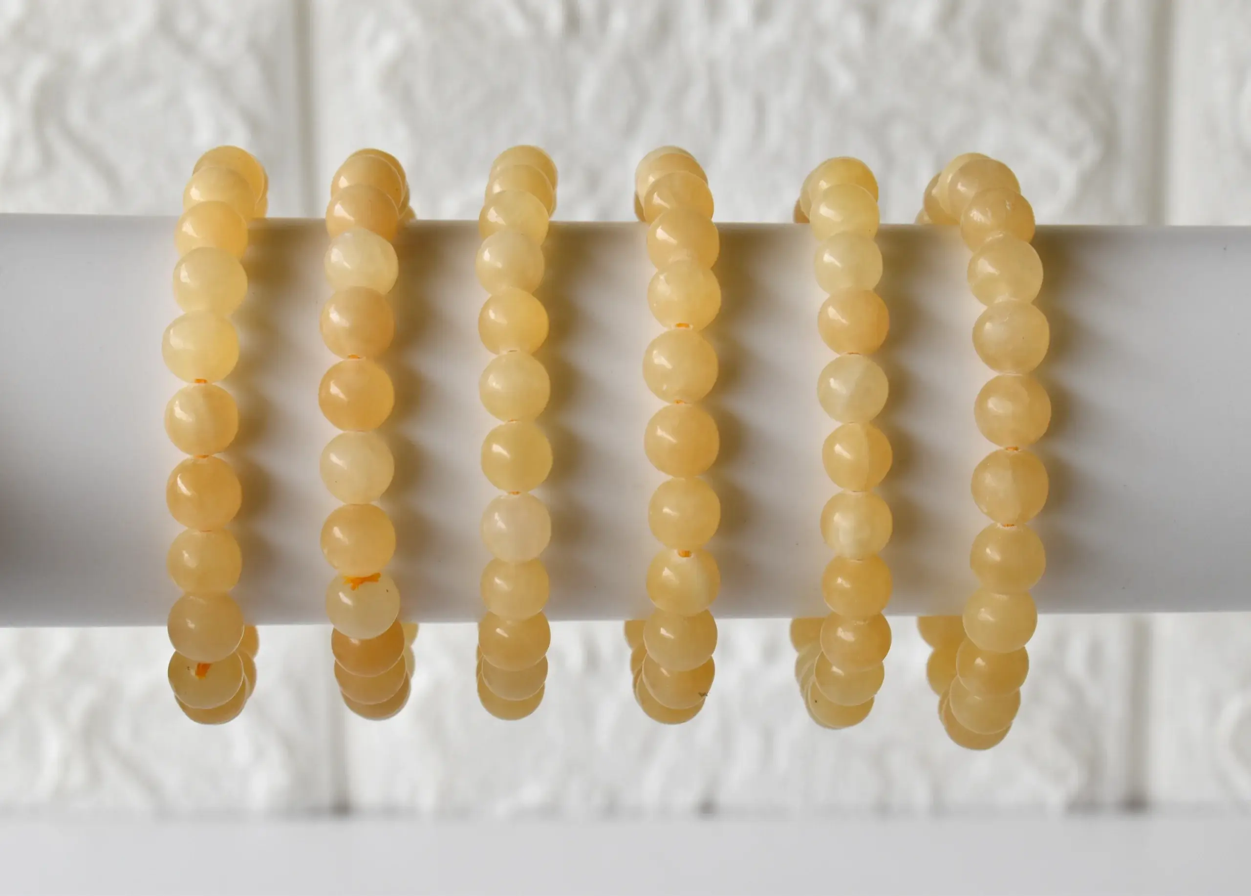 Honey Calcite Bracelet for Self-Discipline and Transformation - Set of 2 4 a set of 6 yoga accessories