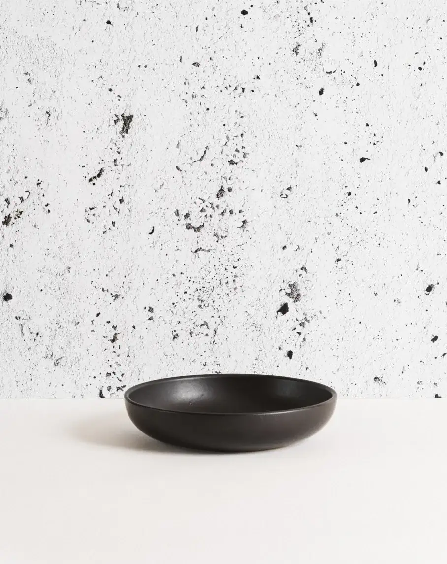 Le Kuisto 12-Piece Stoneware Dinnerware Set - Lead Free, Cadmium Free, GHARYAN 4 GHARYAN lead free cadmium free black stoneware bowl