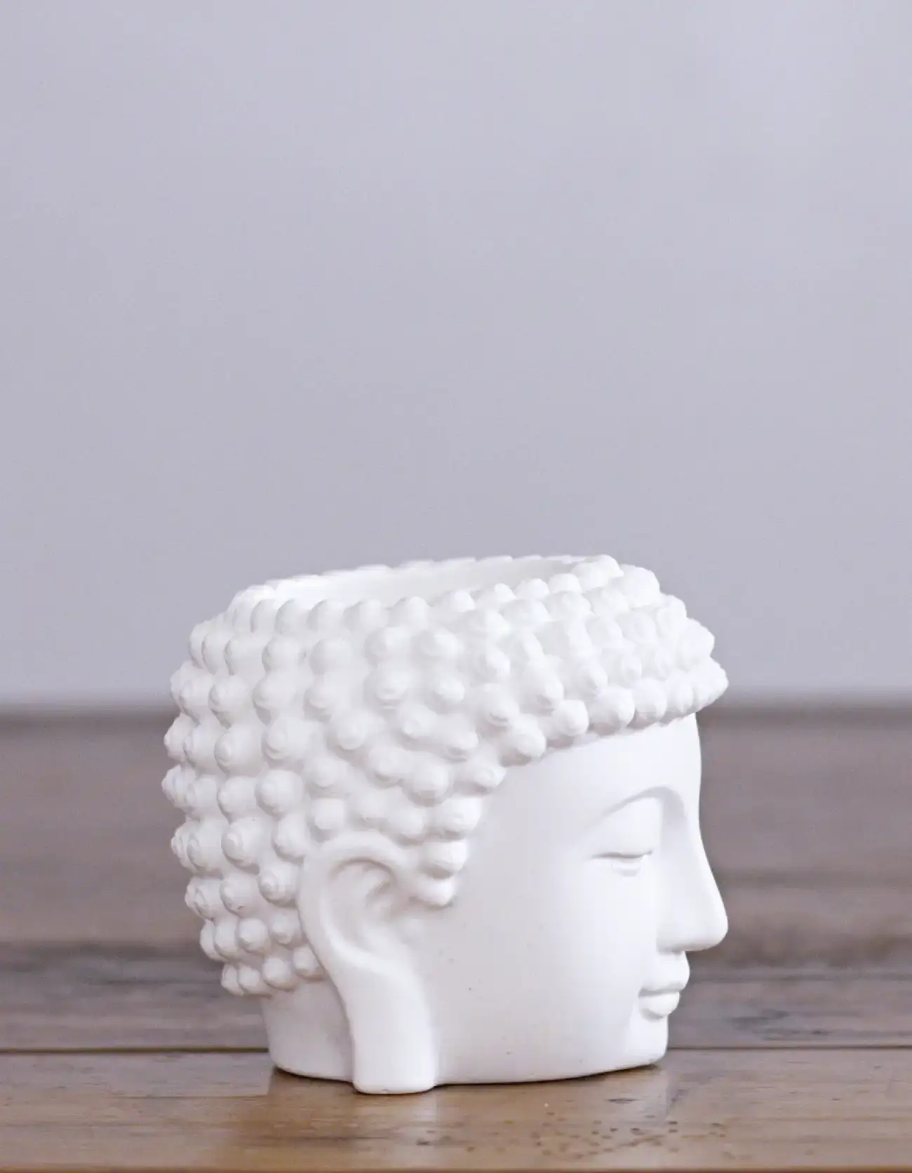 White Buddha Candle, Scented Wood Wick Soy Candle 2 buddha candle