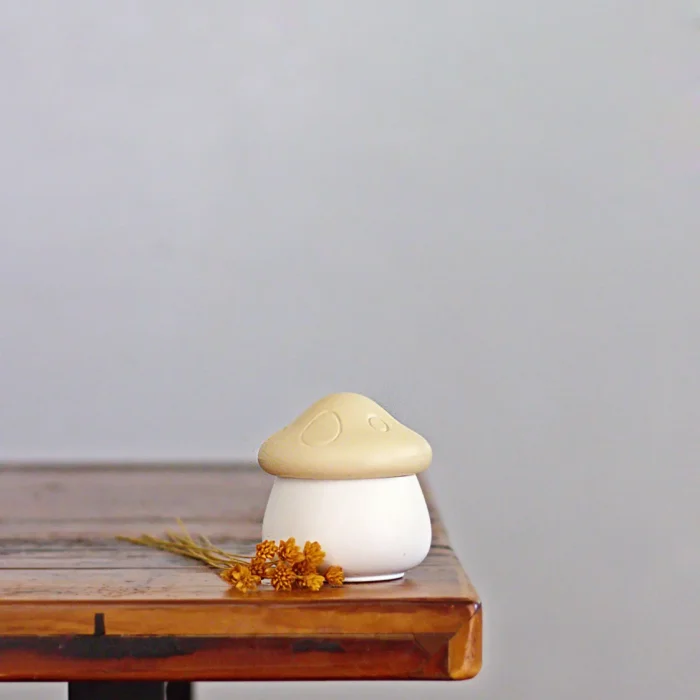 hippie mushroom candle