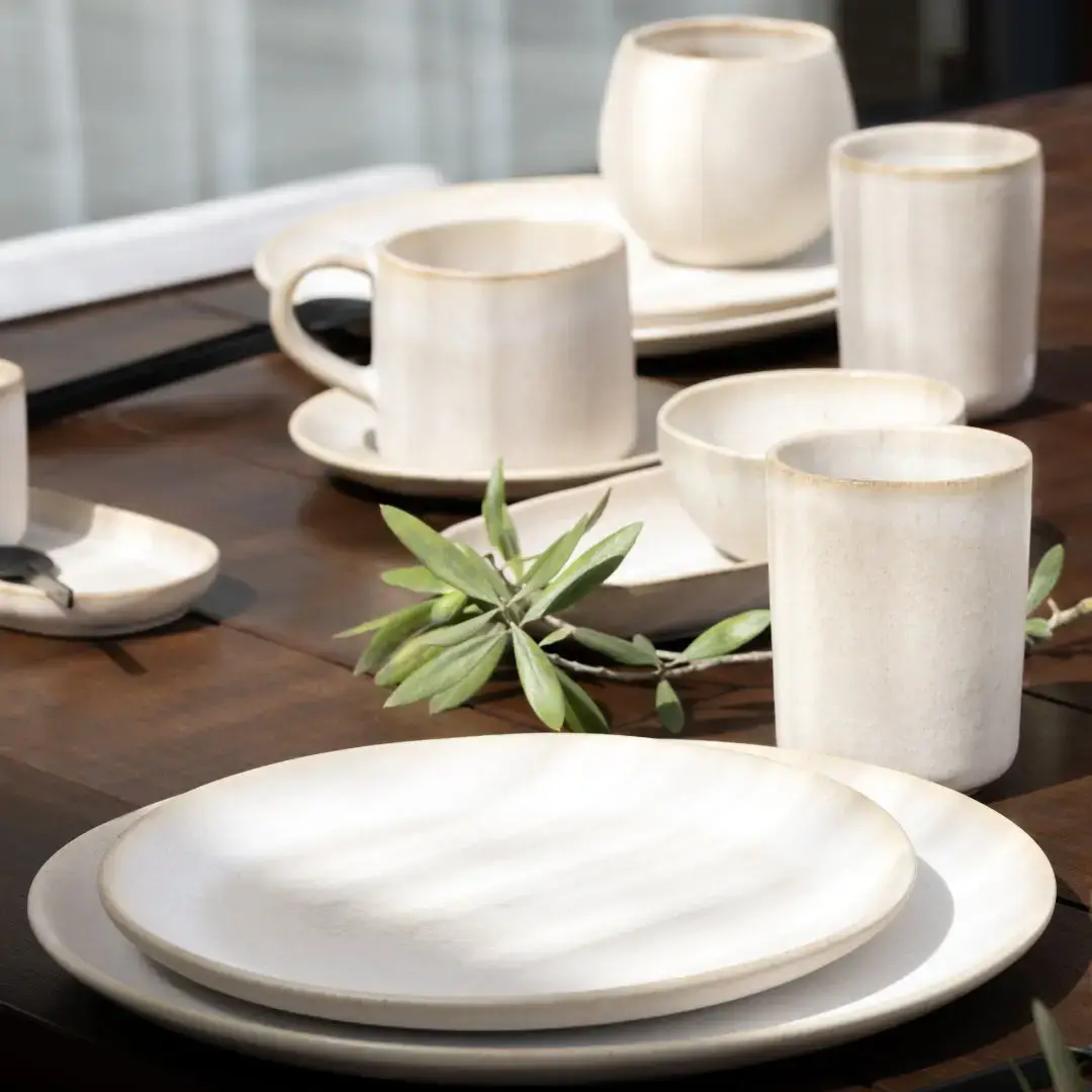 Stoneware Serving Tray - Sand Storm Collection, Egg Back Home 3 pottery platter