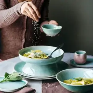 caribbean dinnerware set lifestyle shot