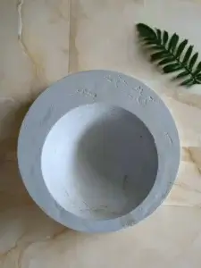 Wabi-Basi Minimalist cement Bowl | Fruit Concrete Bowl | Concrete Centerpiece Bowl 4 handcrafteddecorative bowl