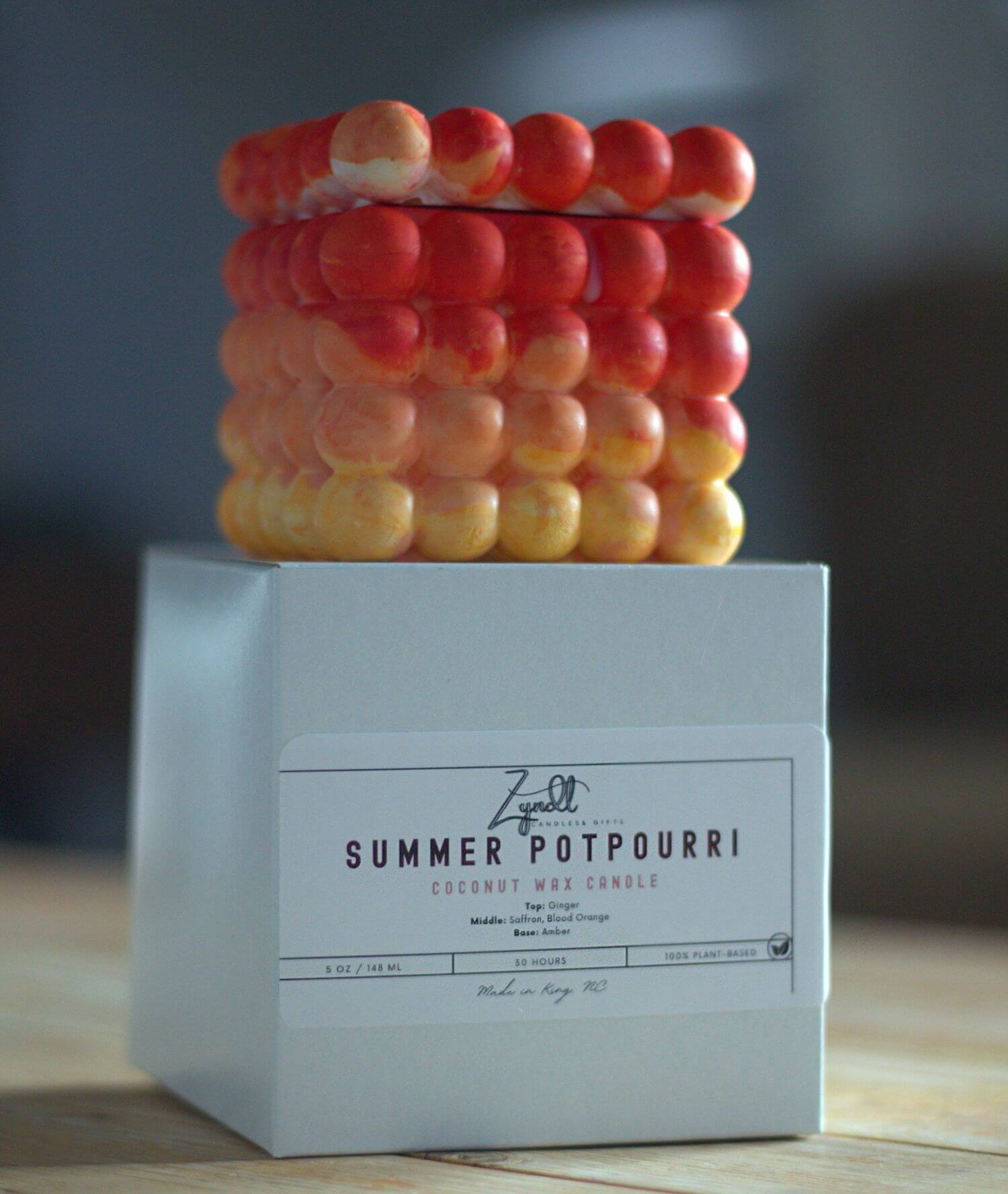 Summer Potpourri Candle | Blood orange and ginger candle