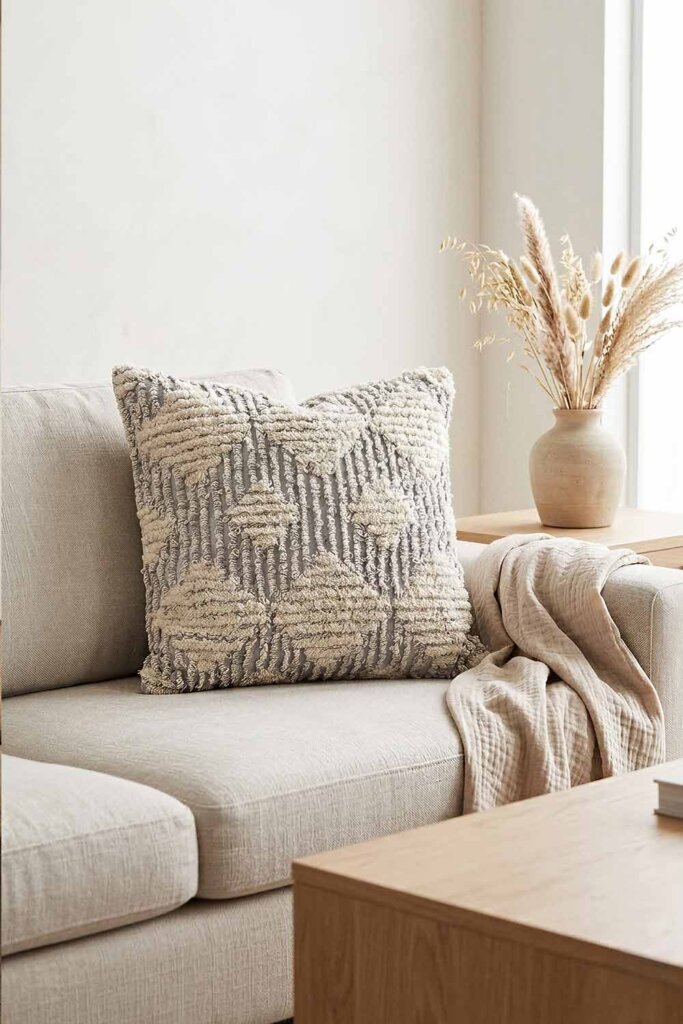 grey throw pillow covers